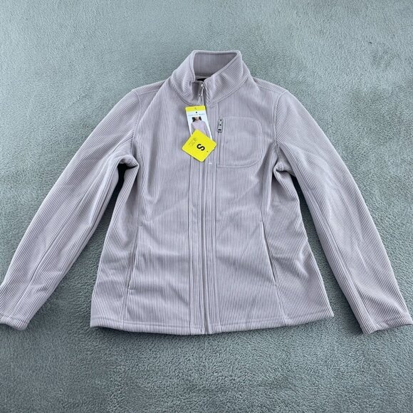 Andrew Marc Womens Light Purple Full-Zip Ribbed Jacket S NWT 5867 - Picture 1 of 9